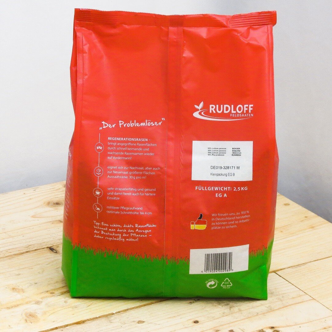 JUWEL® Rasensaat 2,5kg Beutel Made in Germany TOP-Qualität (Verschiedene Sorten)